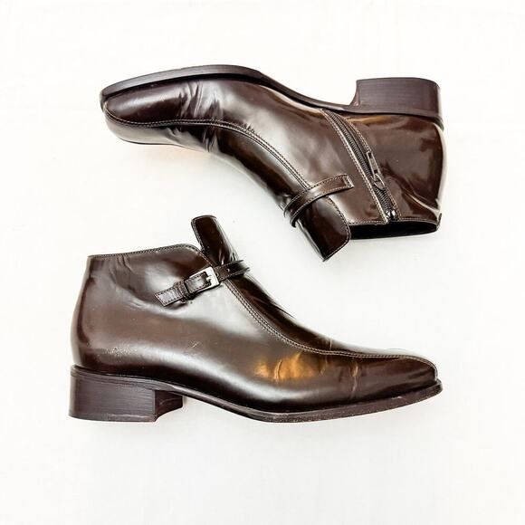 Ralph Lauren Collection Chocolate Brown Bootie Purple Label 1205610 Size 7.5 - Picture 7 of 7